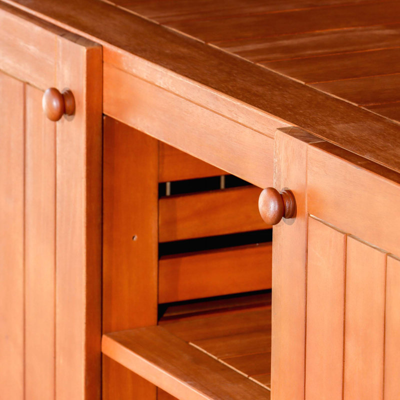 Buffet en eucalyptus,, Huile naturelle