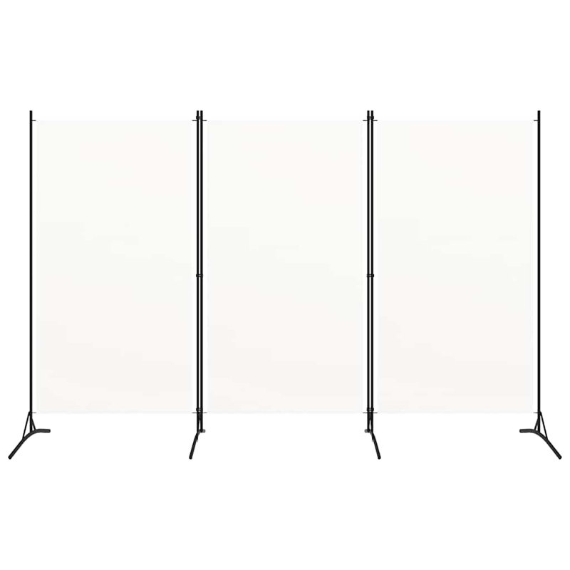 Paravent 3 panneaux d'intimité 3 pièces 102,4 x 70,9 po, Crème