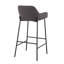 Tabouret de bar industriel à hauteur fixe en métal noir et tissu gris anthracite par - ensemble de 2-1438633737-1438633736
