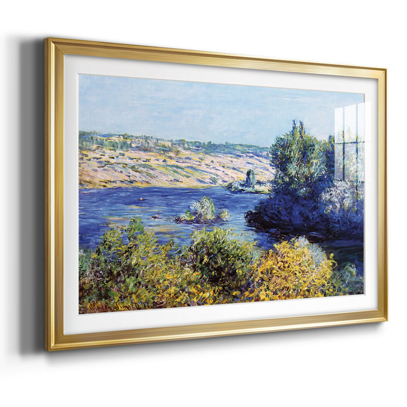 La seine à Vetheuil, 1881, Or, H 27 po x l 39 po x P 1,5 po