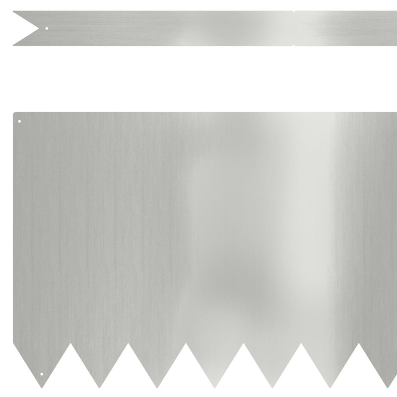 30cm H x 100cm W Steel Lawn Edging