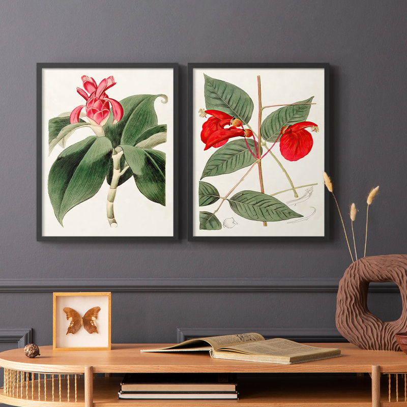 Impression encadrée FloraOf TheTropicsI-Premium - prête à être accrochée - aucun clou requis - aucun clou requis