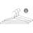 Metal Standard Hanger for Suit/Coat