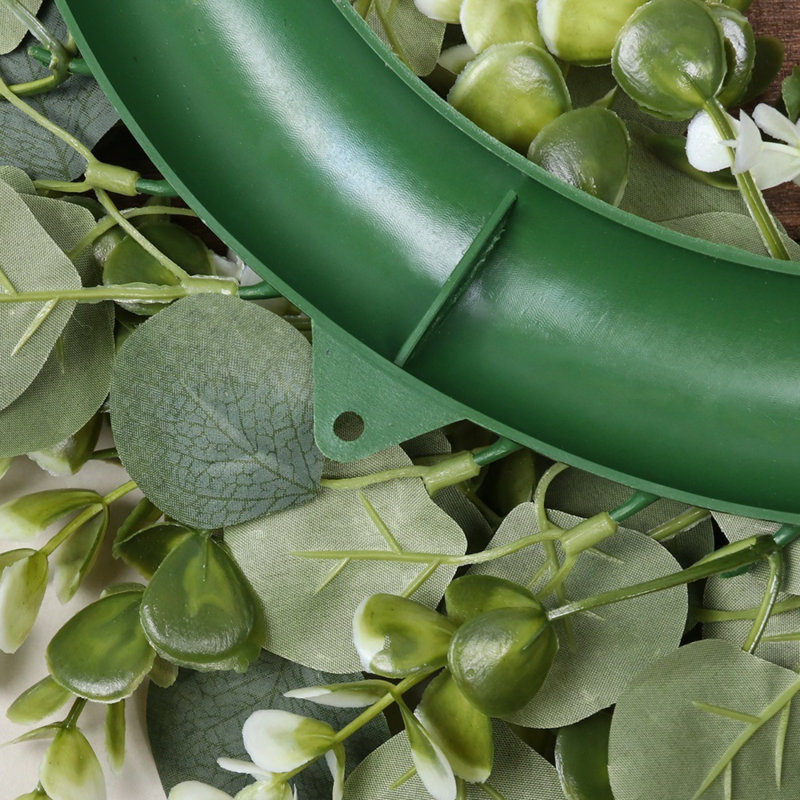 Handcrafted Eucalyptus Plastic 45 cm Artificial Wreath