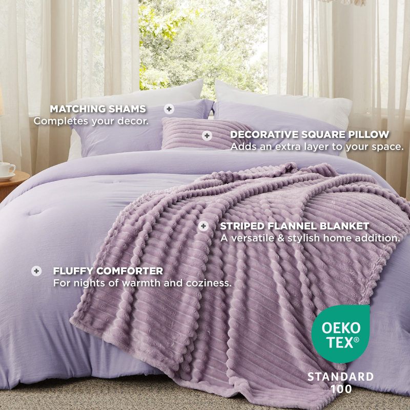 Ensemble d'édredon pour grand lit 5 pièces - lit dans un sac avec jeté en polaire et coussin décoratif, ensembles d'édredon légers, literie toutes saisons, vert émeraude
