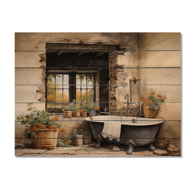 Ikaia - Illustration murale en bois sur bois de pin naturel