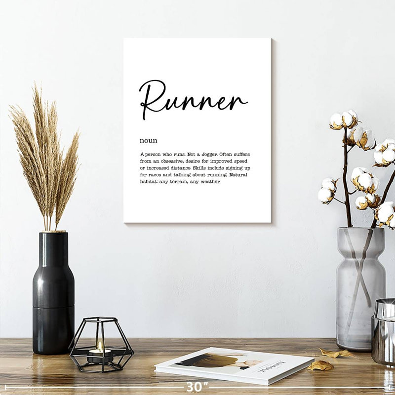" Runner Definition " by Eleanor L., 15" H x 12" W x 1.25" D