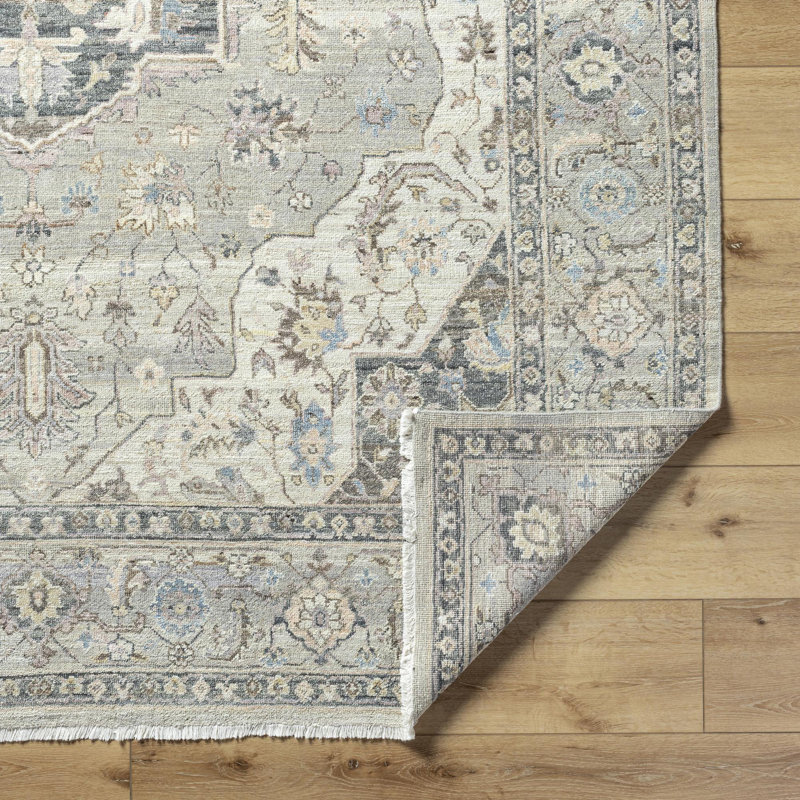 Rectangle Khorasan Wool Area Rug, Rectangle 8' x 10'