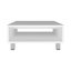 Table basse Chiniak, 1 tablette, 4 pieds, blanc, salon-1453160972