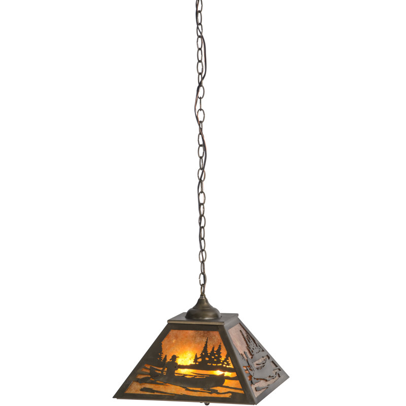Rustic Lodge 2 - Light Pendant, Amber