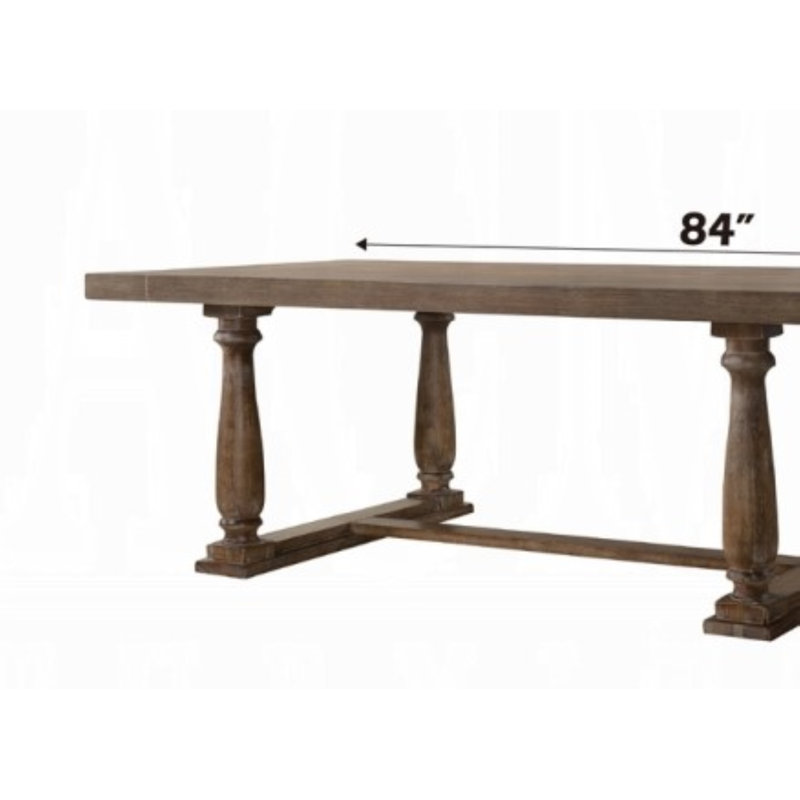 Dariush DINING TABLE, Weathered Oak