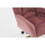 Chaise de bureau pivotante en velours 360 avec base en métal et roues universelles-453330988