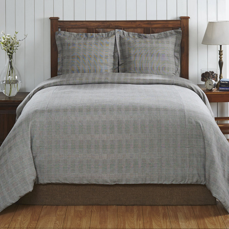 Ensemble de housse de couette à carreaux Satchell - très grand