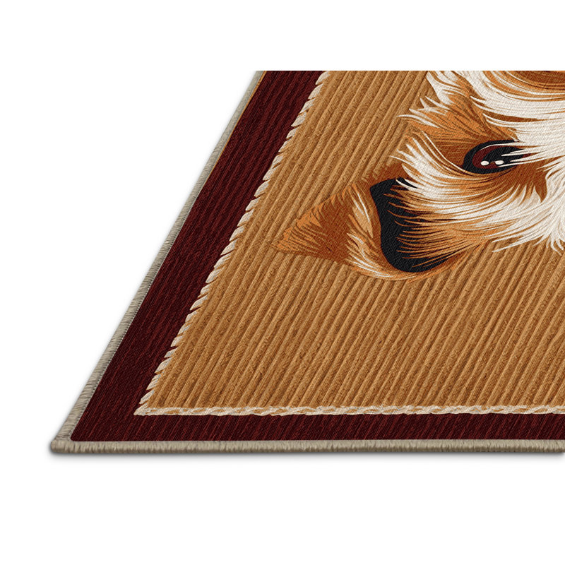  Washable Irish Terrier Dogs Area Rug, Runner 2' x 4'