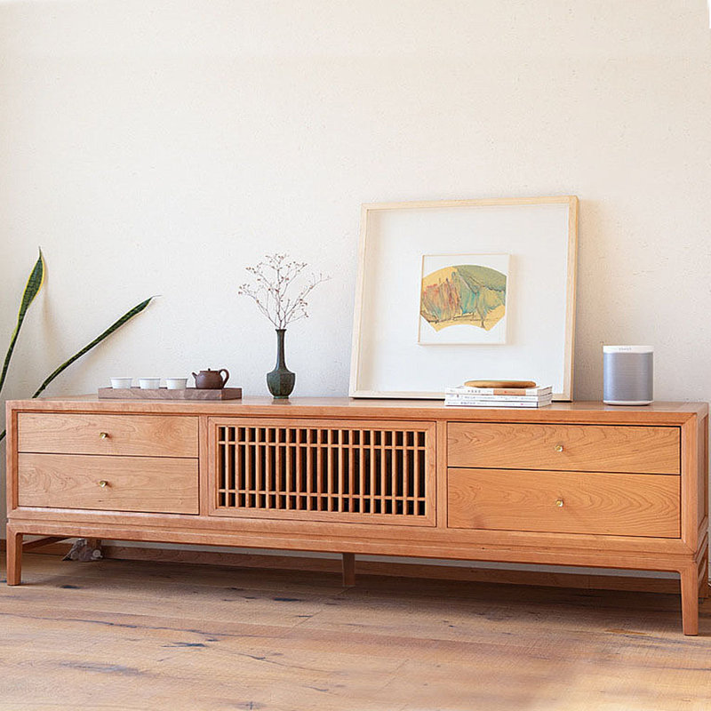 Multi-functional drawer TV audio-visual cabinet