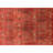 Meenaxi Southwestern Machine Woven Chenille/Polyester Area Rug in Red-1953077890