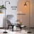 Floor Lamp For Living Room, Minimalist Industrial Standing Lamp With Modern Led Bulb-772726619