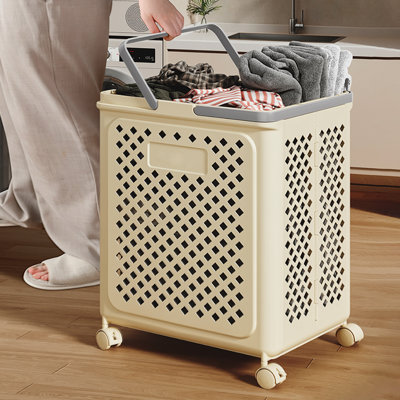 Plastic Laundry Basket with Handles