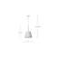 Luminaire suspendu simple à 1 lumière Jahirah-88608550-88608549