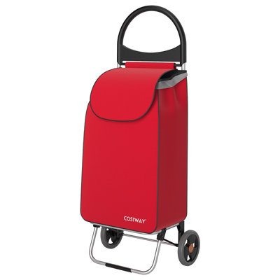 Chariot utilitaire d'épicerie avec chariot amovible Costway