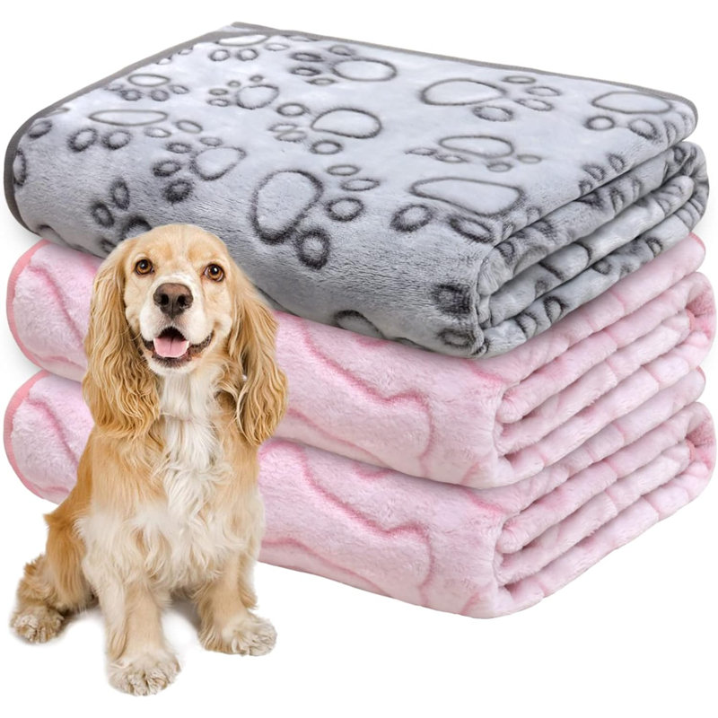 Animal Print Fleece / Microfiber Pet Blanket