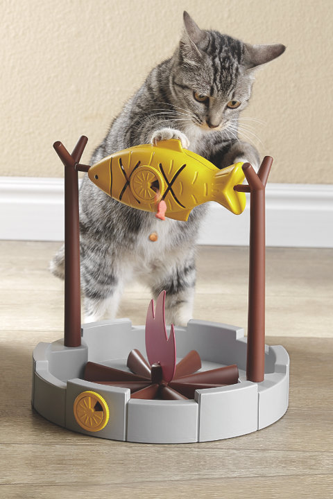 PetPals Grilled Fish Toy Feeder
