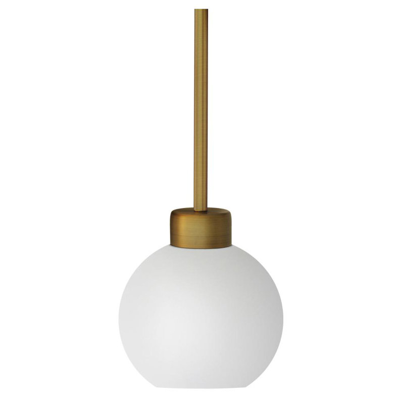 Luminaire suspendu simple 1 lumière Aimey-Louise, Noir, Givré
