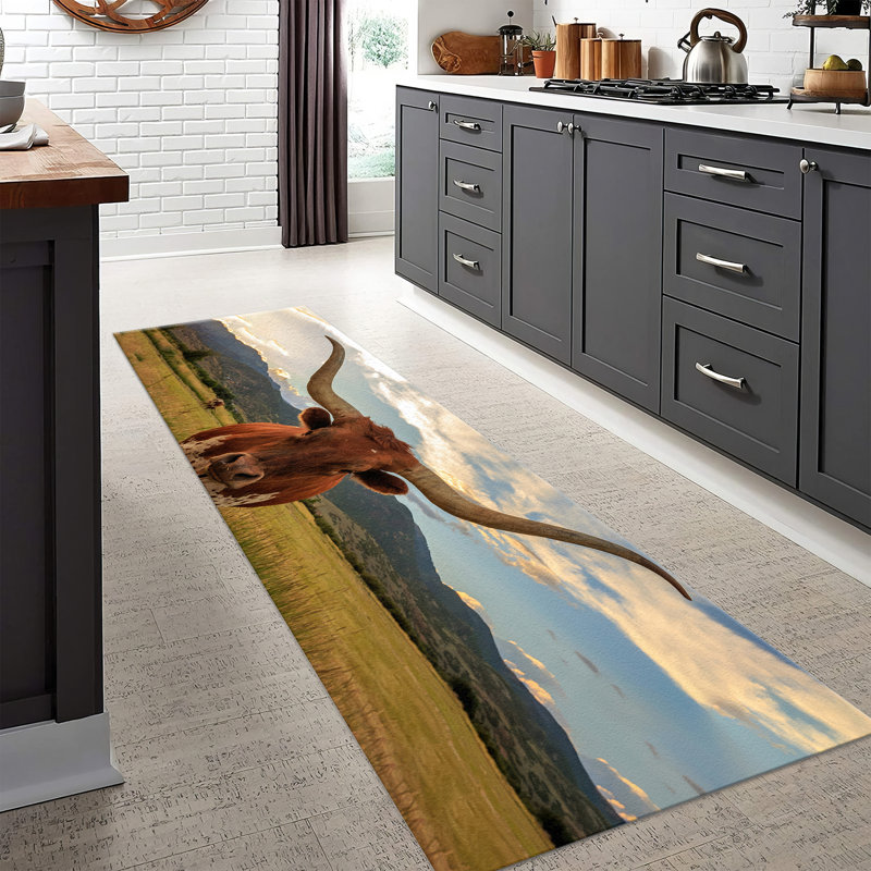 Non Woven Soft Type Printed Rug with Delicate Floral Design Perfect for Enhancing Any Interior Home Decor Style