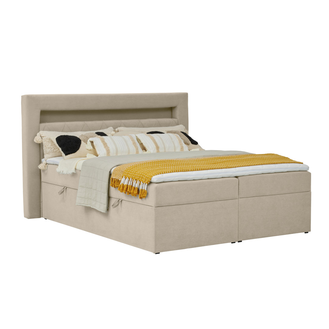 Boxspringbett Excalibur mit Topper und Bettkasten