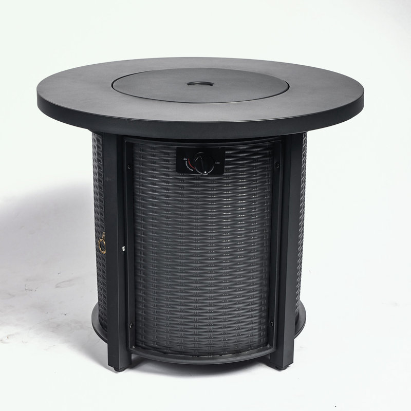 Round Fire Table with steel frame