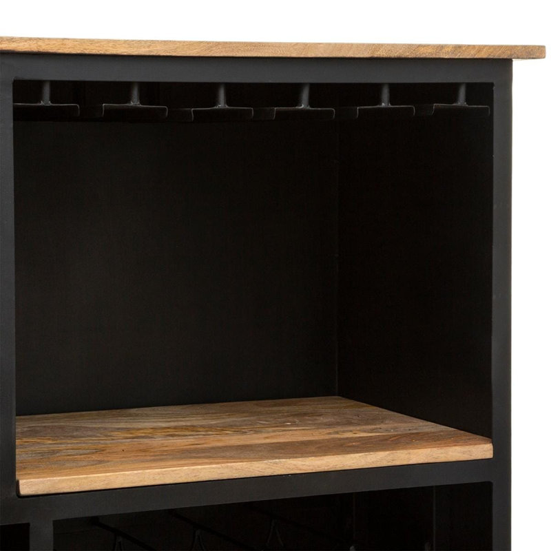 "Cuba" Black Bar Cabinet