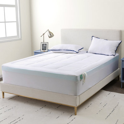 Memory Foam and Fiber 2-Piece Mattress Topper