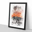 Orange Sky Above Mountains in Italy - Picture Frame Painting Print-56858840-56858837