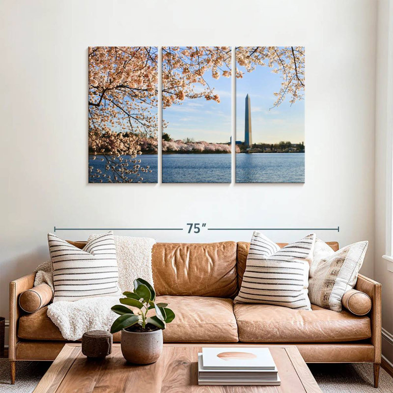 Lilie Cherry Trees In Washington, 36" H x 57" W