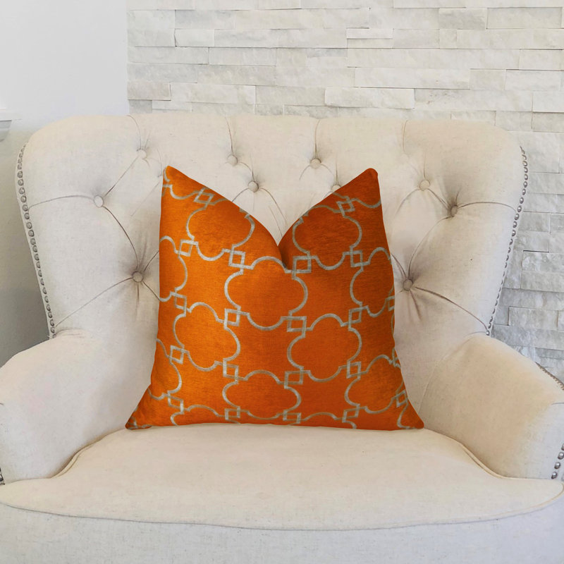 Housse et insert de coussin rectangulaire fait à la main de luxe Nadiya, 20 po x 26 po, Coussin lombaire