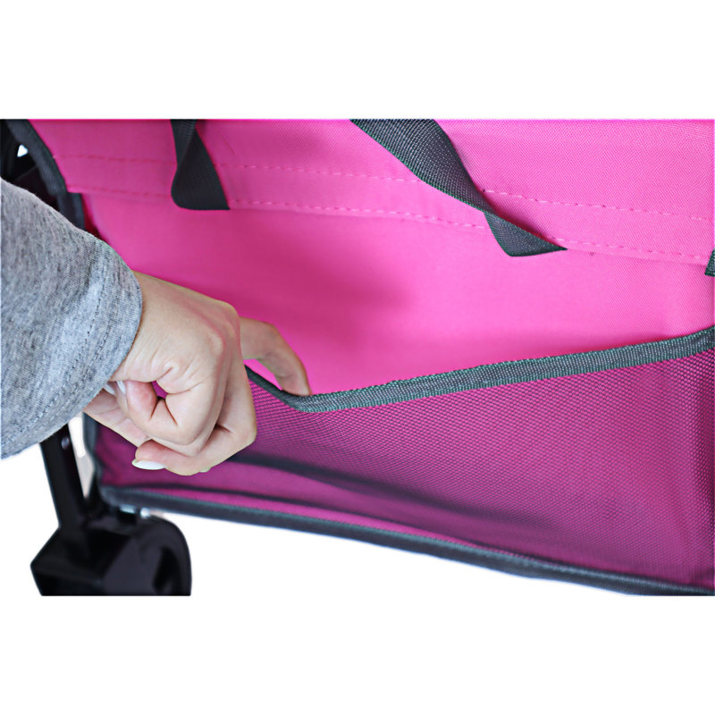 Expandable Dual-Layer Utility Wagon, Pink