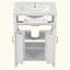 Meuble-lavabo moderne avec lavabo en céramique, portes, tiroir rabattable, tablettes de porte à double couche, solution de rangement élégante-1783850152