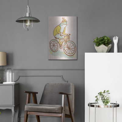 «Frog Cottagecore» par Rachel Hallquist, art mural en métal