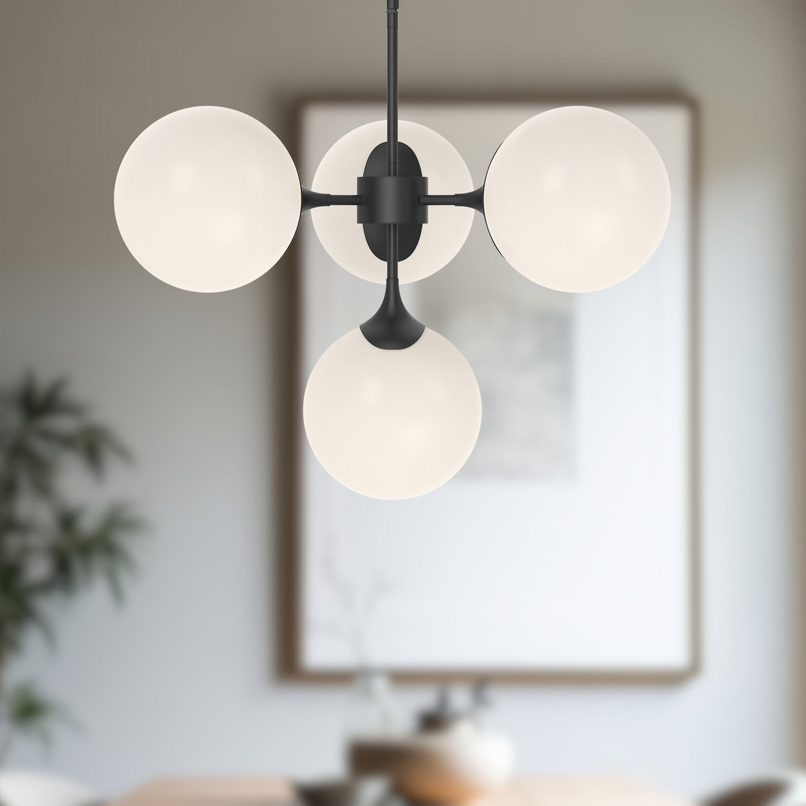 Nedra 4 - Light Metal Chandelier, null