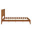 Lit plateforme en bois de bambou de style Mid-Century avec support en lattes de bois-471217787-471217729