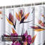 Rideau de douche imperméable avec 12 crochets Tropical Garden-2018326314