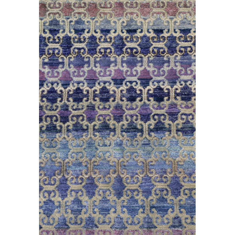 Silk Treasures Geometric Area Rug