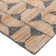 Geometric Area Rug in Light Brown/Black