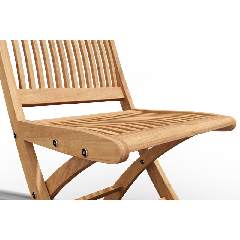 Folding Teak Patio Dining Chair