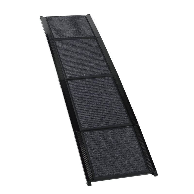 Rampe pliante pour animaux 65 po x 17,2 po pour véhicule, surface antidérapante, idéal pour les chiens de taille moyenne et grande, léger et portatif pour chien de 65 po de long