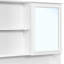 [Vidéo] Armoire à pharmacie murale de 60 po avec portes à double miroir, tablettes réglables, rangement ouvert, charnières à fermeture en douceur, blanc-129599105