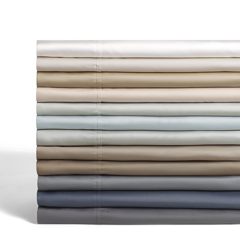Premier Sateen - Sheet California King 4Pc. Sheet Set, Shell Pink, California King Sheet Set with 3 Additional Pieces
