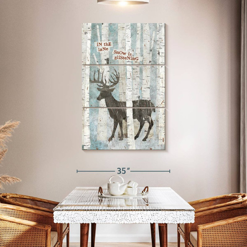Cerf Brampt Winter Wonderland I, H 50 po x l 32 po
