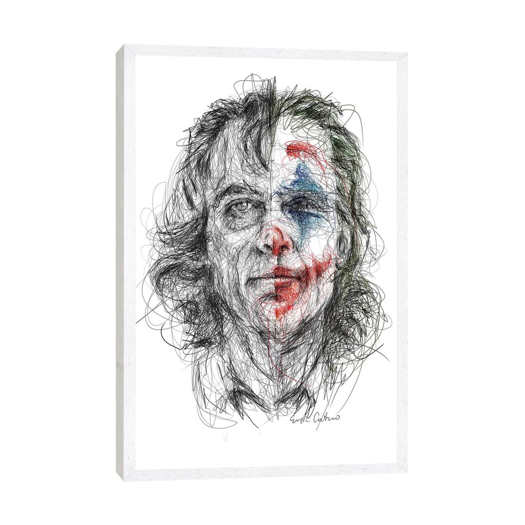 Gerahmtes Leinwandbild Joker von Erick Centeno