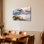 «Mountain Lake Autumn Trees», aquarelle, paysage, toile tendue, reproduction d'art sur toile, ensemble de 1